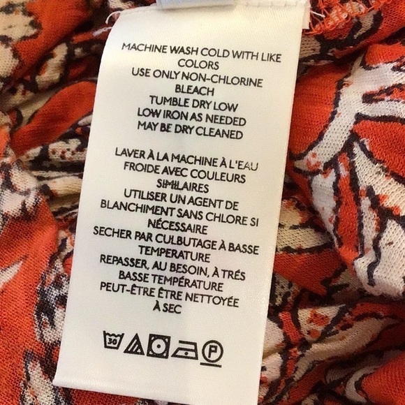 Free People Say The Word Floral V-Neck Ruched Top Ruby Red Size Large NWT - Picture 9 of 10